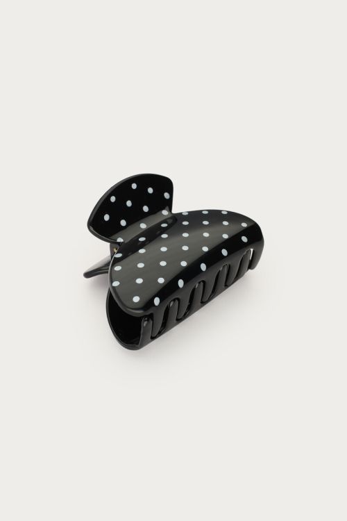 Black polka dot hair clip | My Jewellery