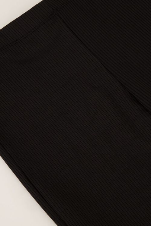 Pantalon flare noir côtelé | My Jewellery