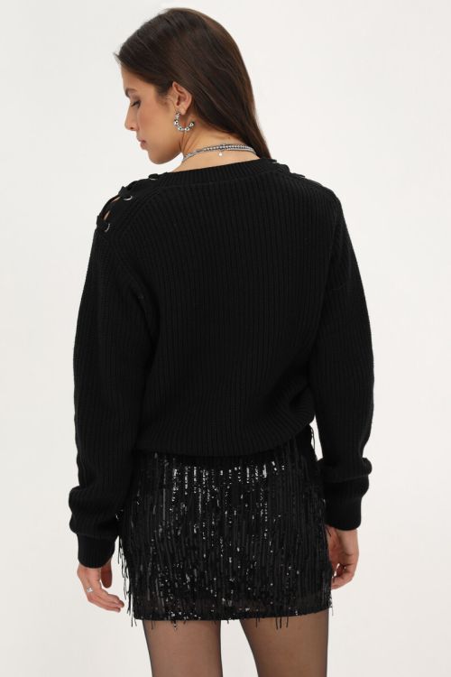 Black skirt with sequins | My Jewellery