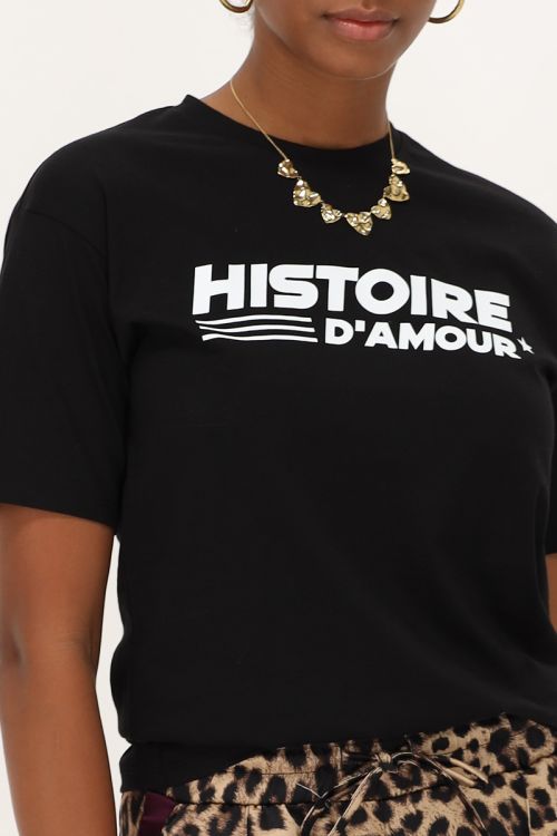 Black t-shirt histoire d'amour | My Jewellery