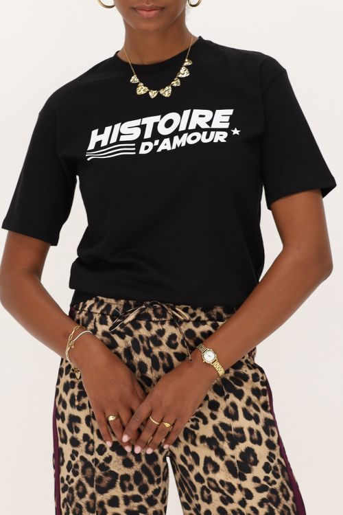 Black t-shirt histoire d'amour | My Jewellery