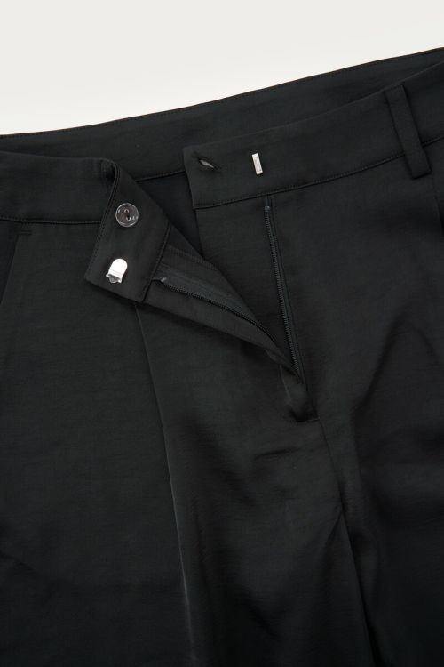 Black wide leg trousers in satin look | My Jewellery