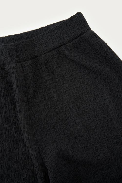 Black wide leg crêpe trousers | My Jewellery