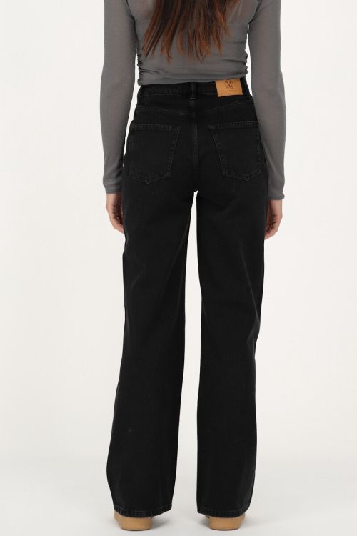 Black wide leg jeans with stars | My Jewellery
