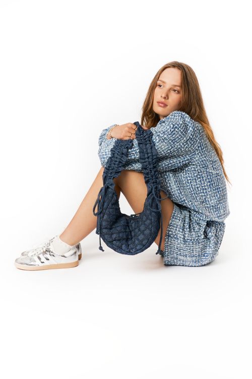 Blue denim look shorts | My Jewellery