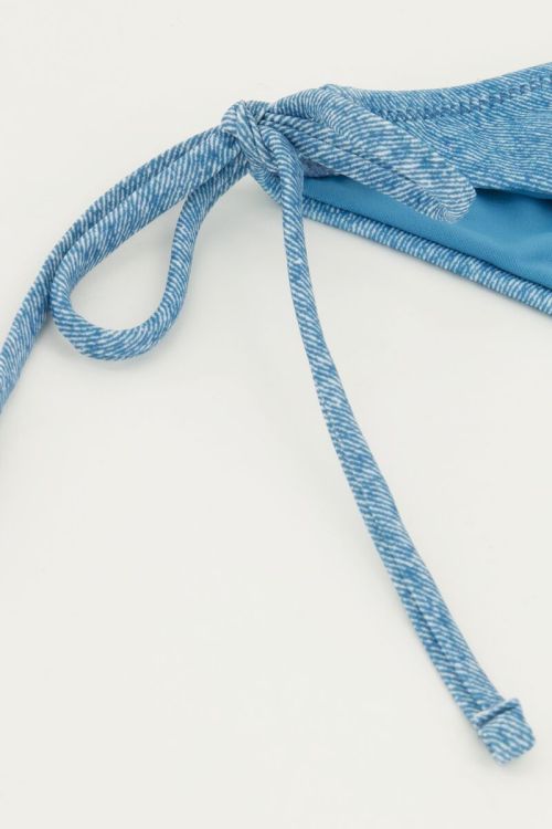Blue denim triangle bikini set | My Jewellery