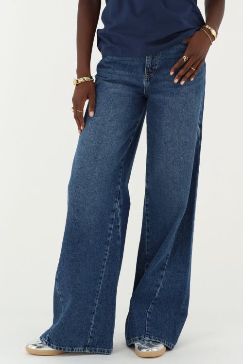 Blauwe flared jeans