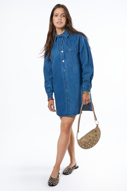 Blue oversized denim dress | My Jewellery