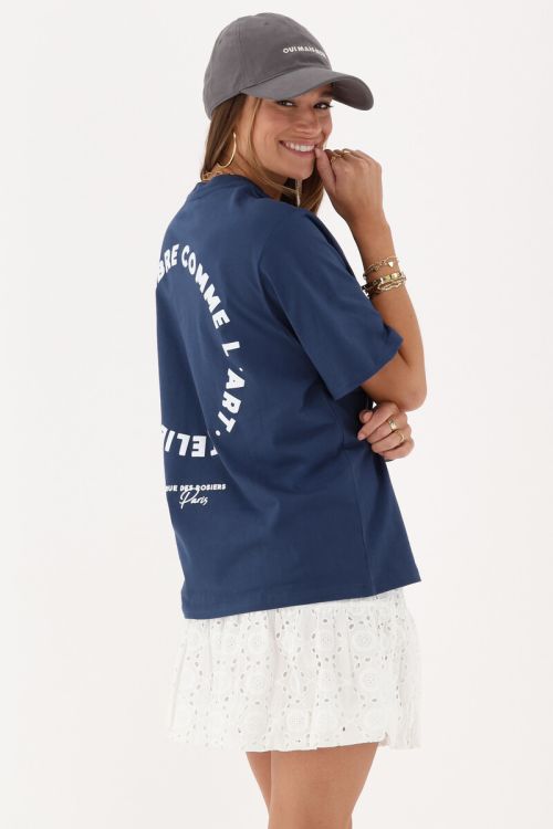 Blue T-shirt "Circle I'art" | My Jewellery
