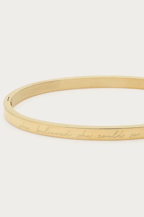 Bold bangle "Believe" | My Jewellery