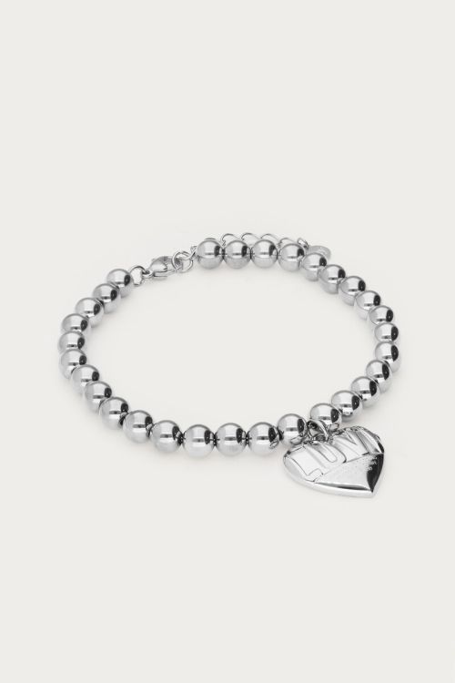 Bold beaded bracelet with love heart | My Jewellery