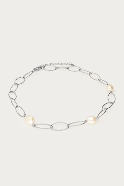 Bold chain necklace with freshwater pearls | My Jewellery