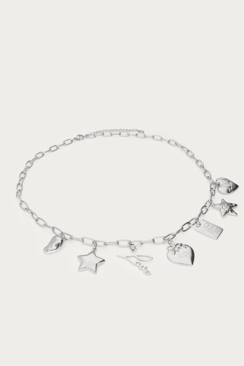 Bold chain necklace with multi charms  | My Jewellery