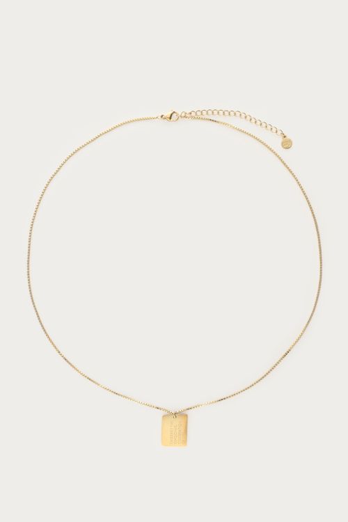  Bold necklace with embrace pendant