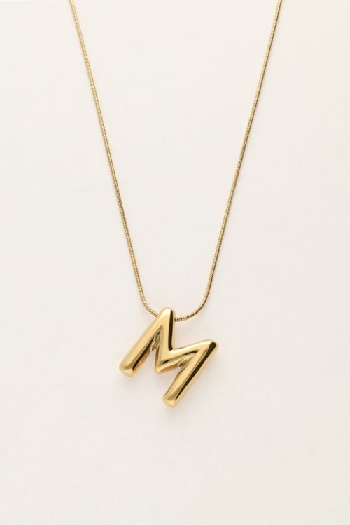 Collier initiale lettre ballon