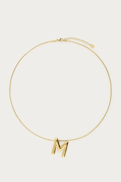 Bold ketting met initial