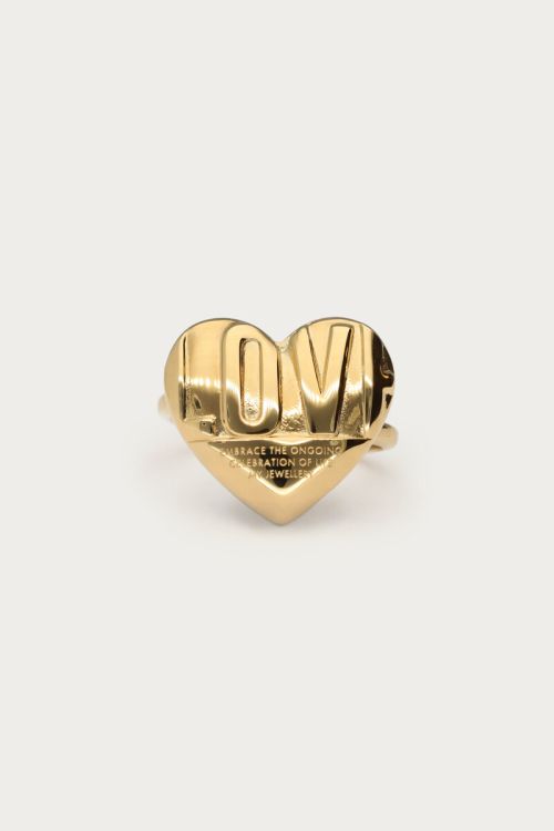 Bold ring with love heart