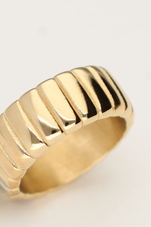 Bold ring with ridges | My Jewellery