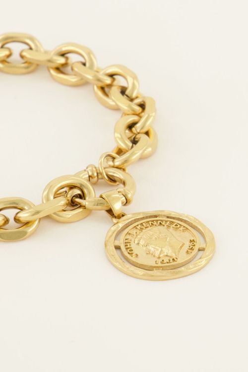 Bold Spirit schakelarmband met munt | My Jewellery