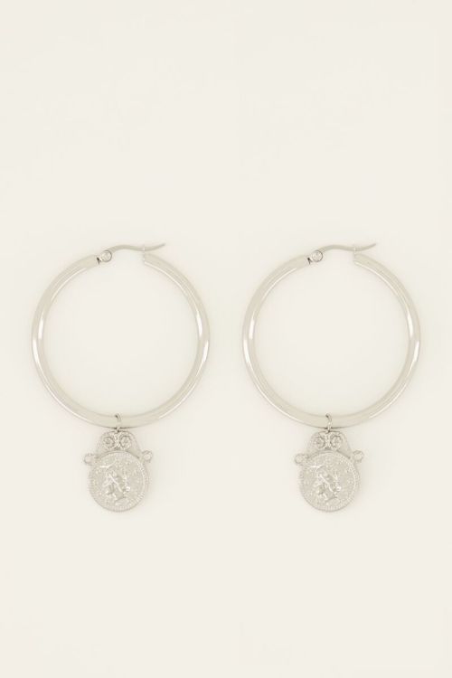Bold Spirit oorringen met munt | My Jewellery