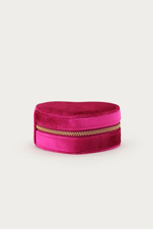 Bold velvet fuchsia jewellery box | My Jewellery