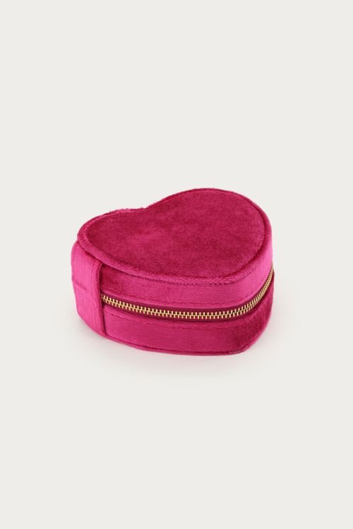 Bold velvet fuchsia jewellery box | My Jewellery