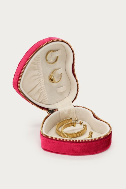 Bold velvet pink jewellery box | My Jewellery