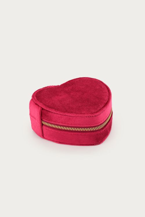 Bold velvet pink jewellery box