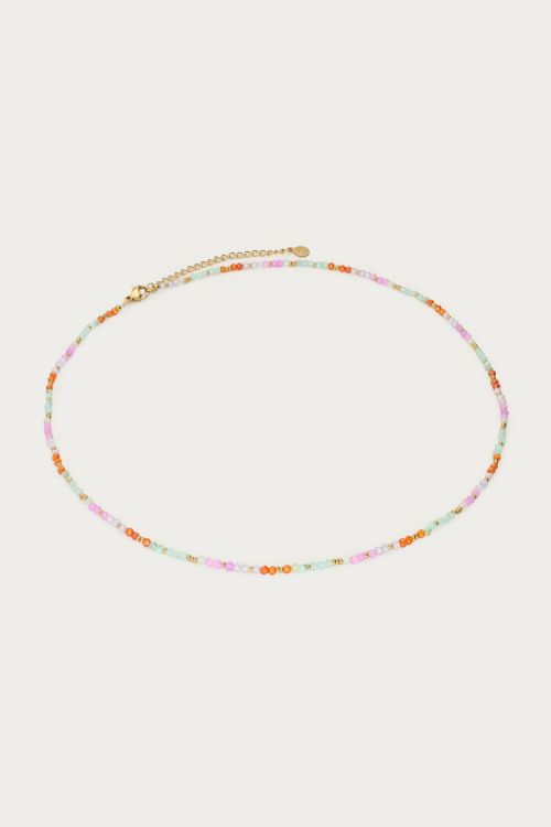 Botanical necklace with blue beads | My Jewellery