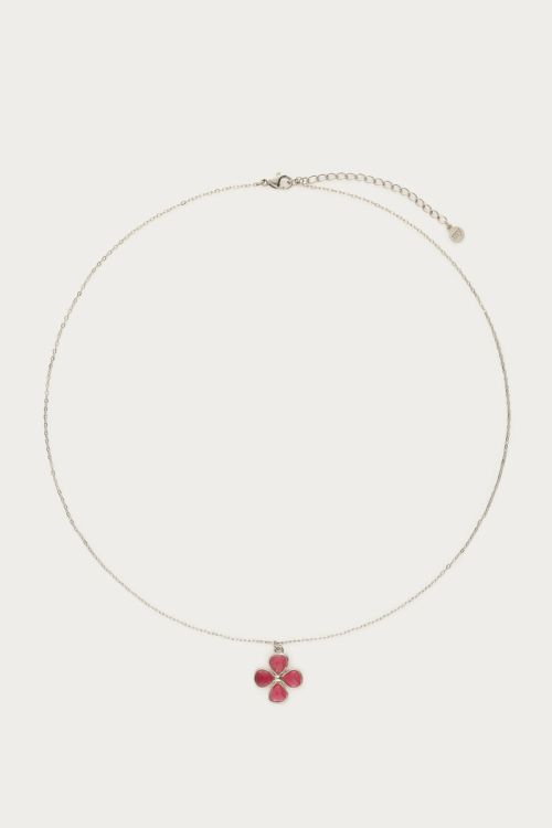Botanical necklace with pink clover | My Jewellery