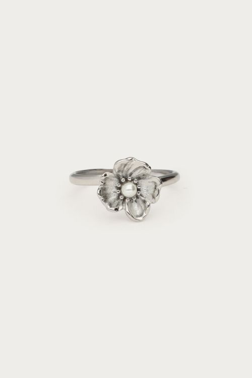 Botanical ring with poppy flower | My Jewellery