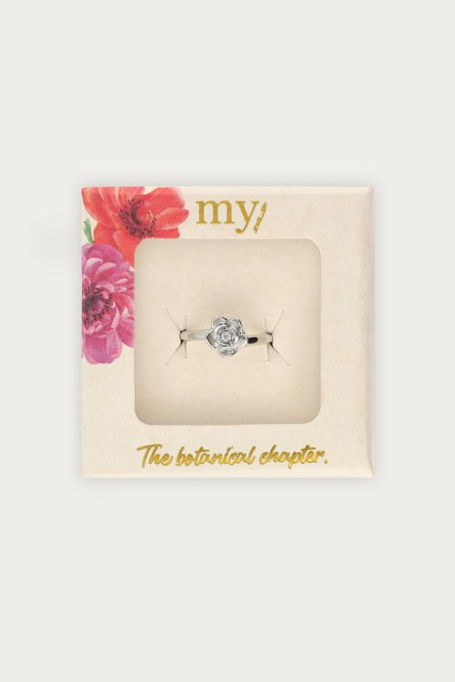 Botanical ring with ranunculus flower | My Jewellery