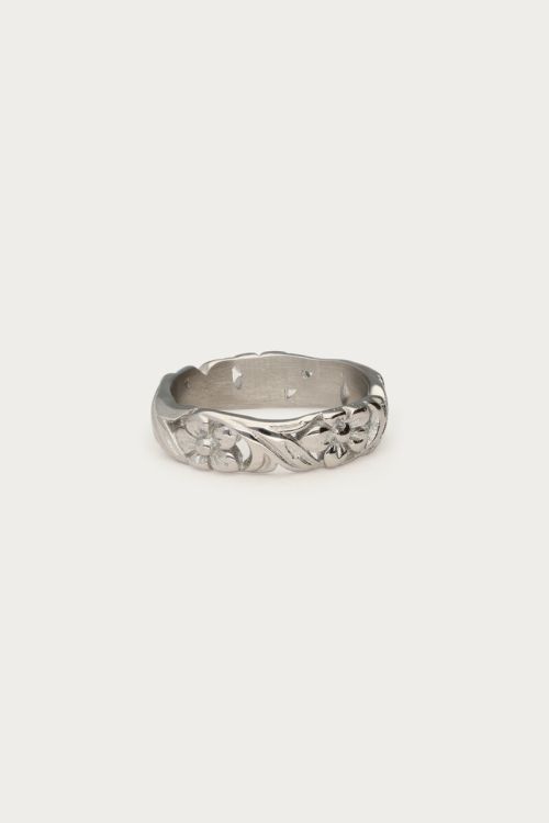Botanical ring with vintage flowers | My Jewellery