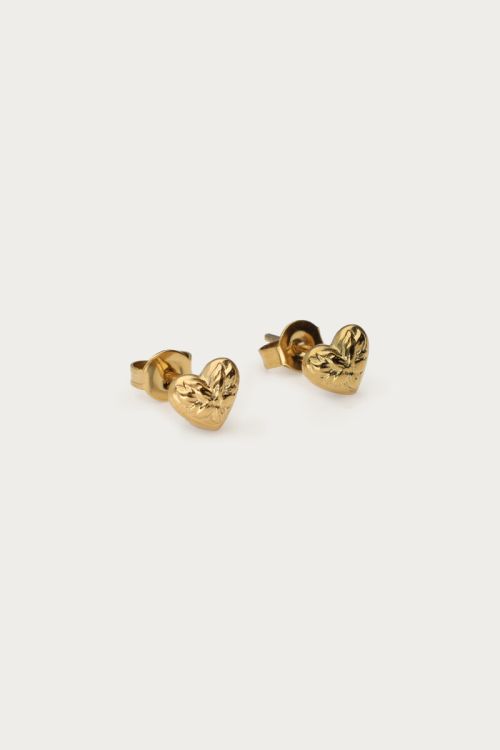 Botanical studs floral heart mini | My Jewellery