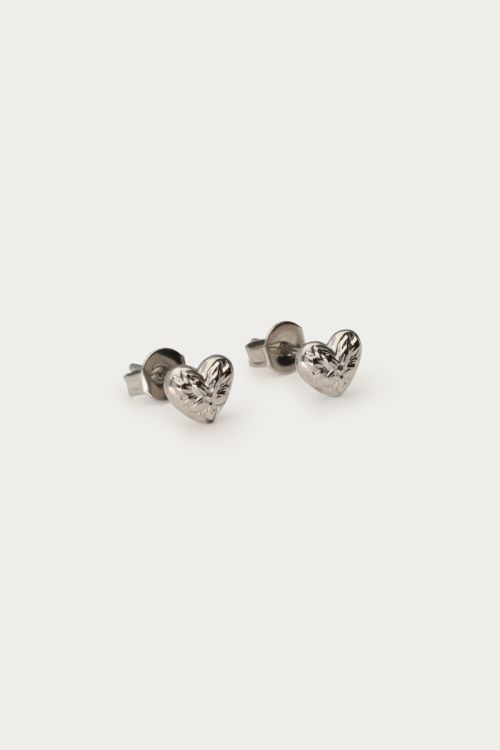 Botanical studs floral heart mini | My Jewellery