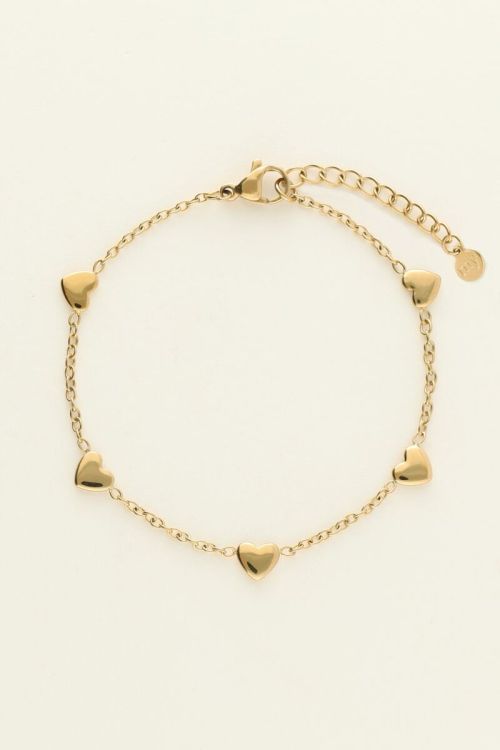 Armband met hartjes