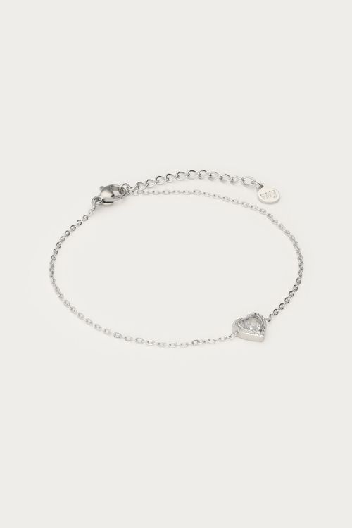 Bracelet rhinestone heart | My Jewellery