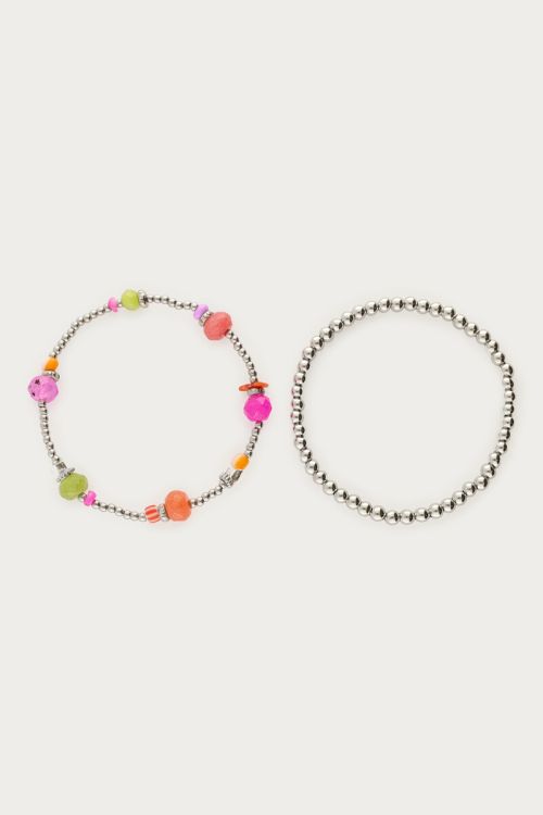 Bracelet set bold & multicoloured beads | My Jewellery