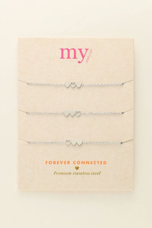Bracelet set triple heart | My Jewellery