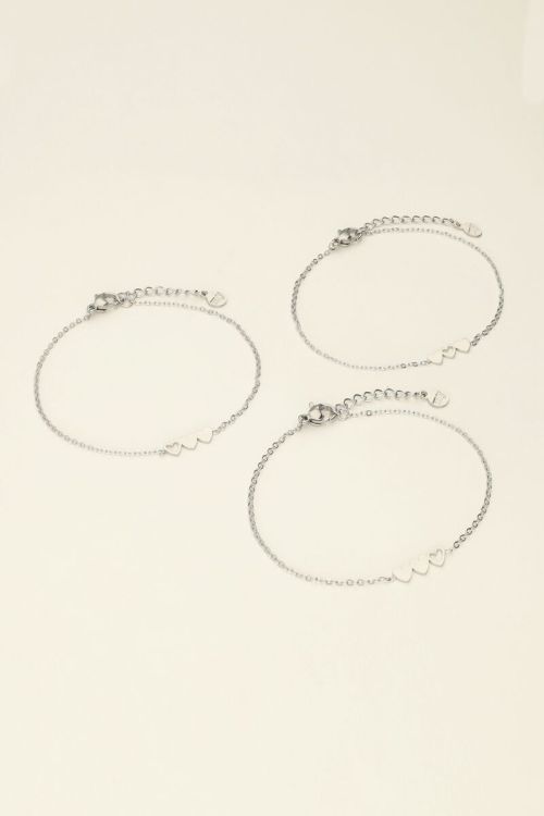 Bracelet set triple heart | My Jewellery