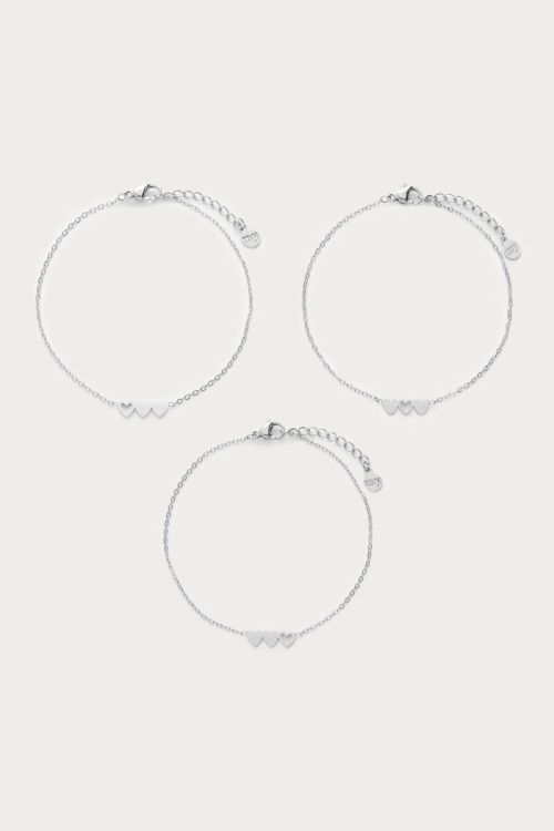 Bracelet set triple heart | My Jewellery