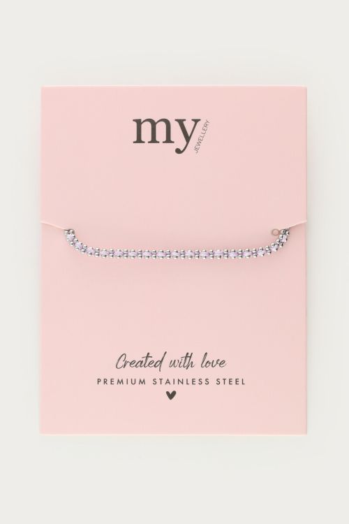 Bracelet with ball chain & lilac cord | My Jewellery