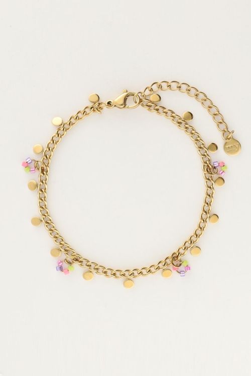 Bracelet with beads & small coins | My Jewellery