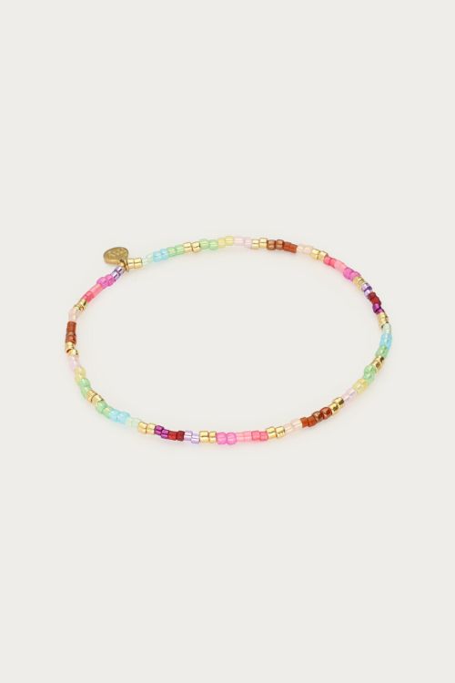 Bracelet with blue & pink Miyuki beads | My Jewellery