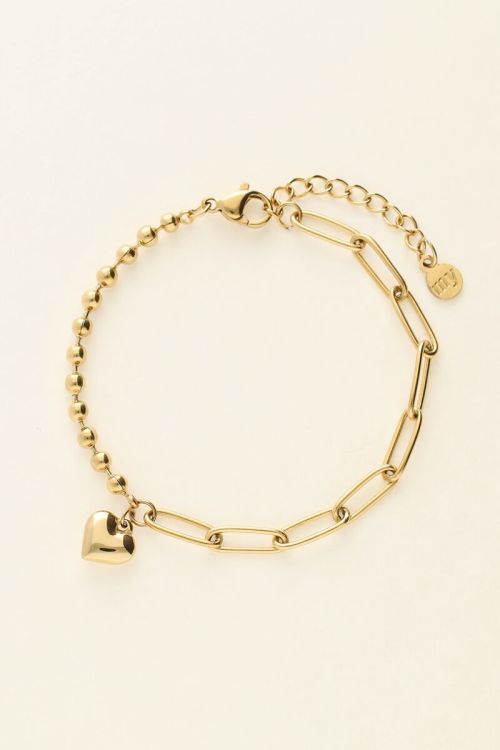 Bracelet with chain and heart | My Jewellery