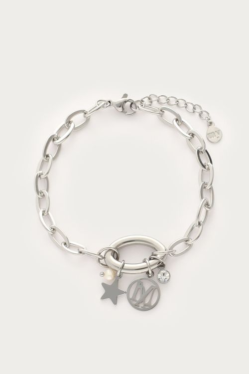 Bracelet with charms & pearl | My Jewellery