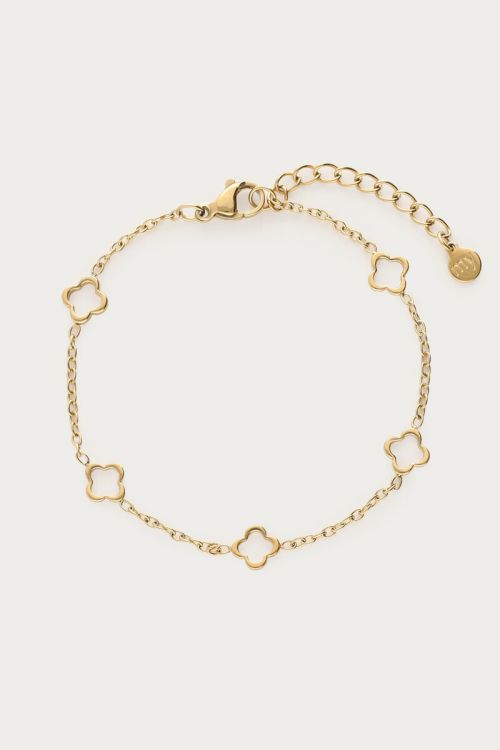 Bracelet with five open clovers | My Jewellery