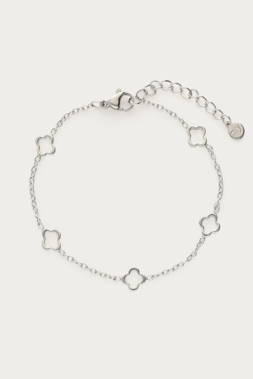 Bracelet with five open clovers | My Jewellery