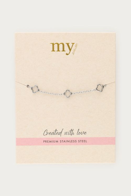 Bracelet with five open clovers | My Jewellery