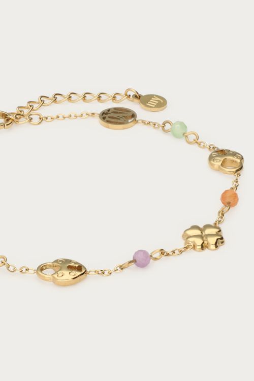 Bracelet with clover & clasp | My Jewellery